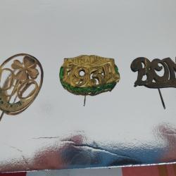 &eacute;pinglettes de conscrits 1934 . 3 pi&egrave;ces.