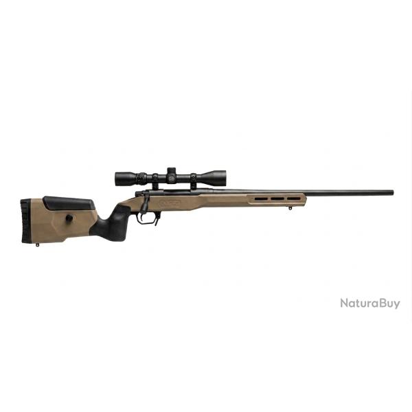 pack mdt fde Carabine AXIS XP SR INT. 56CM CAL.222 filet�e 1/x28 combo savage sr international