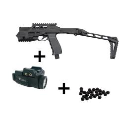 Offre Speciale Pack Pistolet Vesta PDW50 Calibre 50 Avec Lampe Tactique