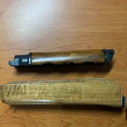 kit crosse, poign&eacute;e, garde-main inferieur et sup&eacute;rieur en bois, neuf pour VZ58 / CZ-858