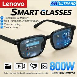 Lenovo Lunettes IA Camera Traduction Wifi, Modele: Noir