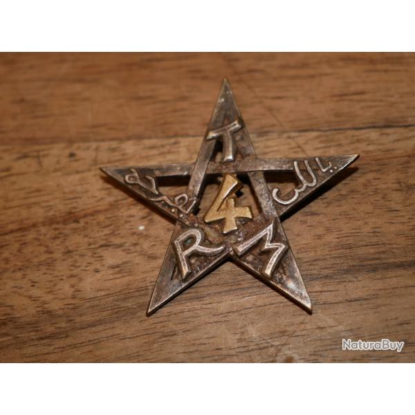 Insigne 4e REGIMENT DE TIRAILLEUR MAROCAIN