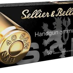 Munitions SELLIER&BELLOT cal.40S&W FMJ 180gr 11.7g par 250