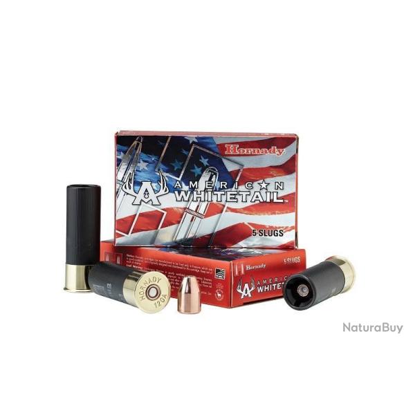 BALLE HORNADY CAL.12 GA SLUG AMERICAN WHITETAIL INTERLOCK 325GR PAR 5