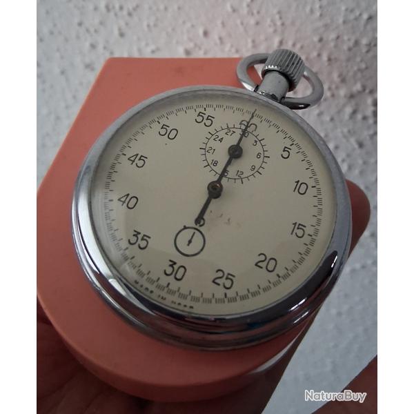 CHRONOM�TRE / STOPWATCH M�CANIQUE FABRIQU� EN URSS CCCP 1970s