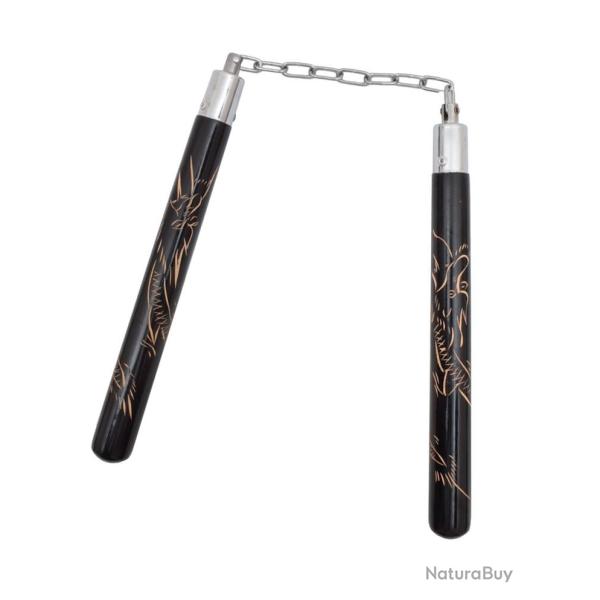 Nunchaku traditionnel en bois