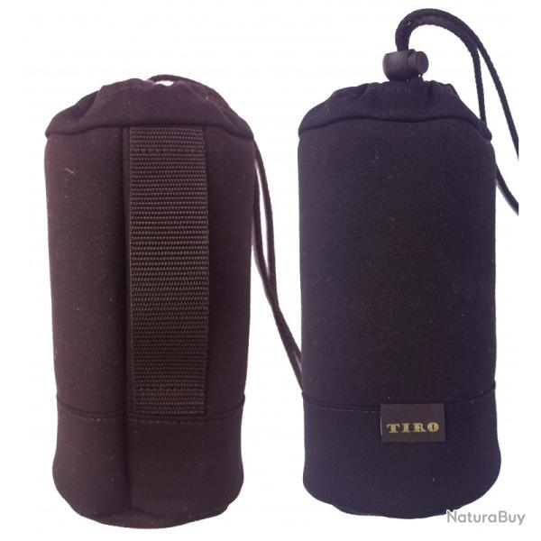 Porte Gourde Noir Alcantara