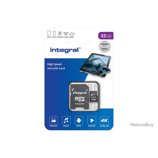 Carte microSD 32Gb High Speed Integral