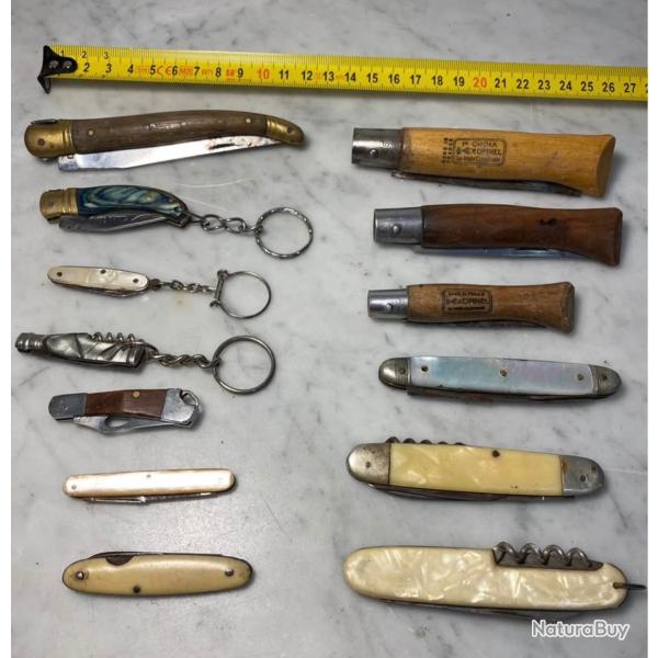 Lot couteau ancien de collection couteau de poche