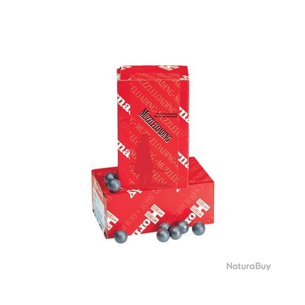 Balles rondes plomb Hornady calibre .50 (.490) - Bo�te de 100