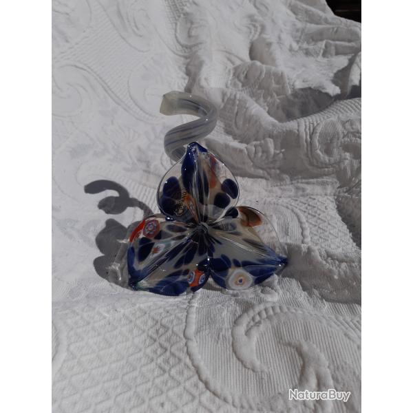 Sculpture Fleur Spirale Murano