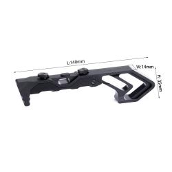 Handstop tactique en metal 5,5 pouces pour attache M-lok