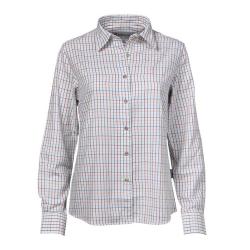 Prix de d&eacute;part &agrave; 1� !! Chemisier PERCUSSION Carreaux Clairs pour Femme Taille 2XL