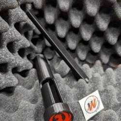 RUGER 22LR RPR - PACK DEMARRAGE-  Prot&egrave;ge Culasse NOIR LOGO RUGER ROUGE + Guide baguette NOIR 22 lr