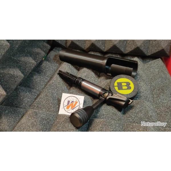 BERGARA B14R 22 lr- START KIT JAUNE - Prot�ge culasse couvercle NOIR avec LOGO + Guide baguette Noir