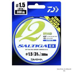 Tresse Daiwa Saltiga 12 Braid EX 45/100 300m