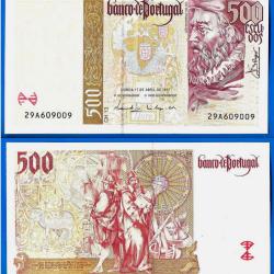 Portugal 500 Escudos 1997 De Barros Escudo Billet