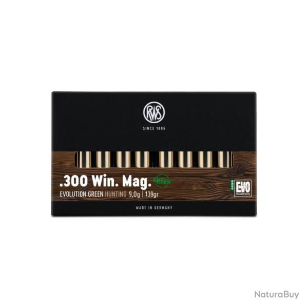 Balles RWS Evo Green - 300 Win MAG / Par 1