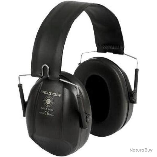 Casque Cabot Peltor Bull'Eye I - Serre-T�te Pliable - Noir