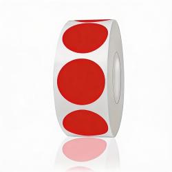 Lot 500 Pastilles Autocollantes Rouges 25mm &Eacute;tiquettes Adh&eacute;sives Codage Couleur