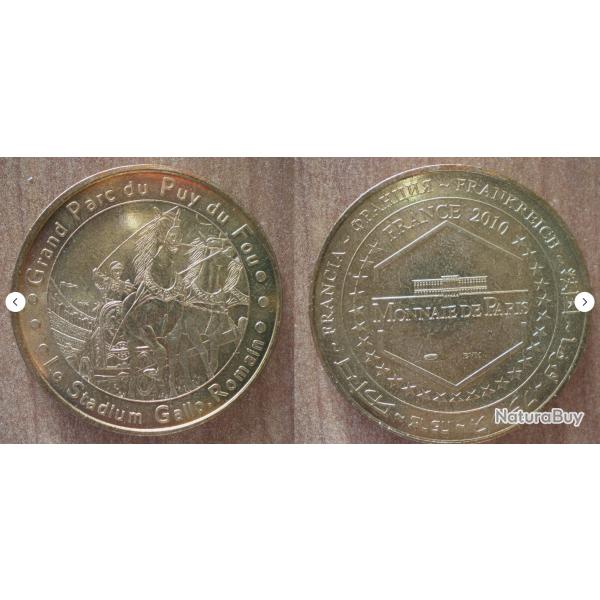 Medaille France Puy du Fou Stadium Gallo Romain 2010 Monnaie de Paris Animal