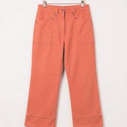 MAYFLOWER Basic Stretch : Pantacourt femme Abricot en coton extensible pour un &eacute;t&eacute; ensoleill&eacute; 38