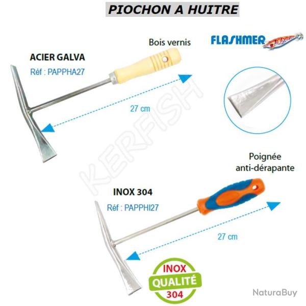 PIOCHON A HUITRES FLASHMER Acier Galva