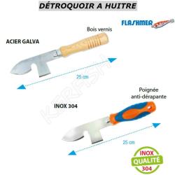DETROQUOIR A HUITRES FLASHMER Acier Galva