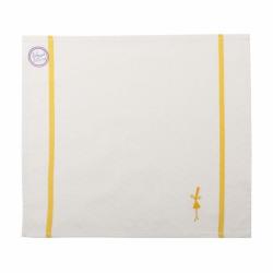 SERVIETTES DE TABLE ECRU A L'AISE BREIZH Jaune