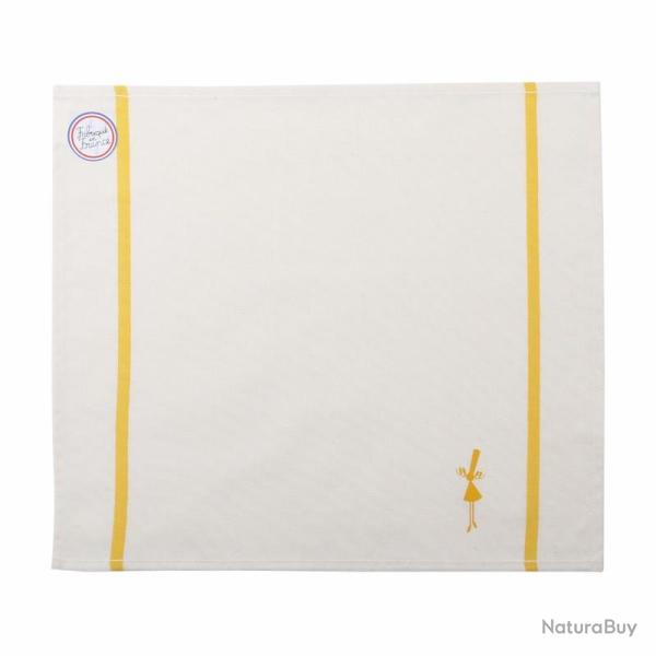 SERVIETTES DE TABLE ECRU A L'AISE BREIZH Jaune