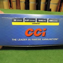 Lot de 10 boites de  Balles 22LR CCI STINGER soit 500 Cartouches