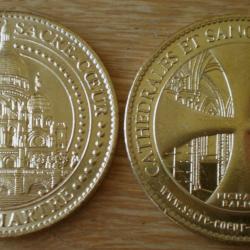 Medaille du Sacre Coeur Facade Couleur Or 2014