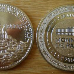 Medaille du Sacre Coeur Montmartre Couleur Argent par Monnaie de Paris 2014