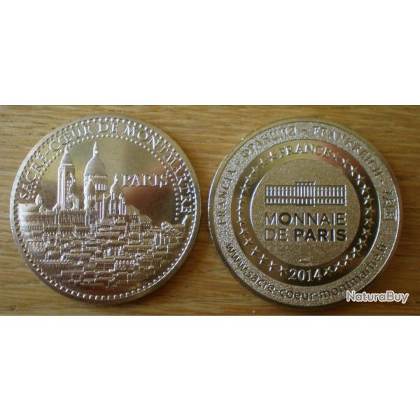 Medaille du Sacre Coeur Montmartre Couleur Argent par Monnaie de Paris 2014