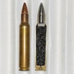 6.35 x 53 exp&eacute;rimental FAT124 USA -  marquage : F A 5 9 - port compris