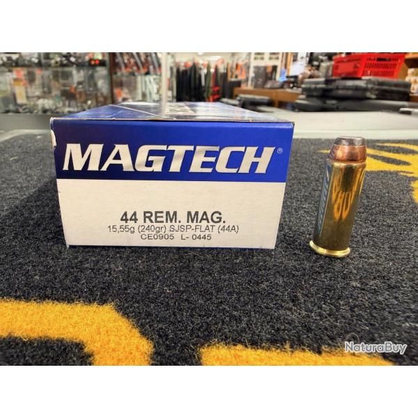 Magtech 44 rem mag SJSP-FLAT 240 grs (x50)