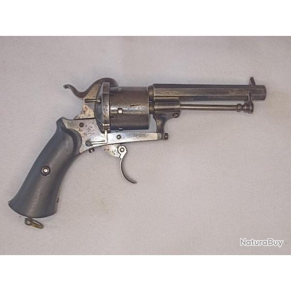 R�volver type Lefaucheux broche St Etienne acier fondu