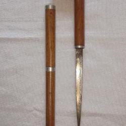 Canne de d&eacute;fense dague ann&eacute;es 20/30