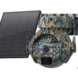 Camera de s&eacute;curit&eacute; solaire 4G sans fil ext&eacute;rieur