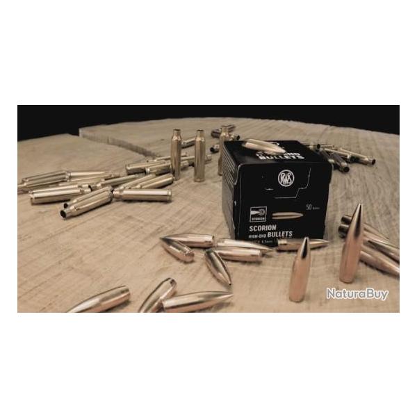 Ogives RWS SCORION HPBT MATCH - Cal: .30 (.308") - 190grs - Boite de 50 unit�s