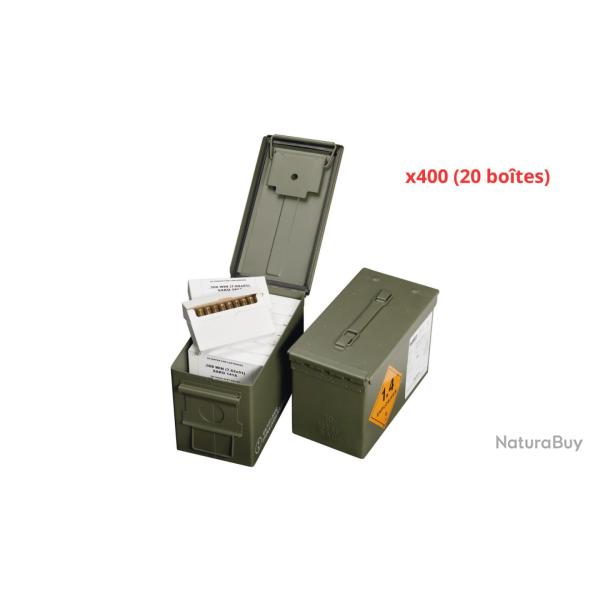 MUNITIONS SAKO CALIBRE 300 AAC BLACKOUT FMJ - TRAINING 123gr - 8.8g x400 