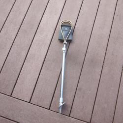 SIEGE DE CHASSE VINTAGE POIGNEES LAITON