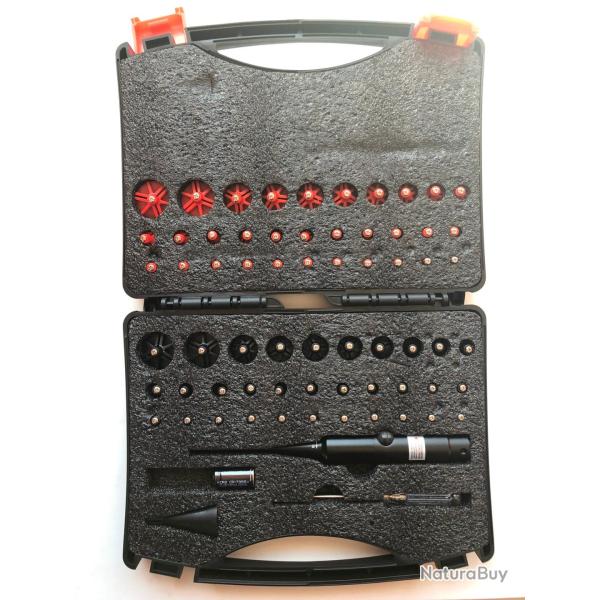 Collimateur laser universel - 32 adaptateurs (.159 � .998 / 4,0 � 25,3 mm)