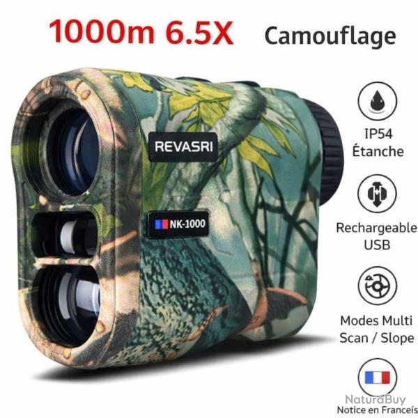 T�l�m�tre Laser Chasse 1000 m 6.5x Camouflage Etanche Manuel en Fran�ais Chasse Outdoor