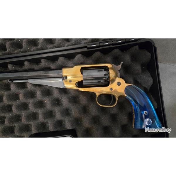 Plaquettes de crosse pour Pietta remington 1858 transparentes bleu Saphir !!!  en r�sine �poxy