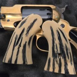 Plaquettes de crosse pour Pietta remington 1858 couleur OS stri&eacute; !!!  en r&eacute;sine &eacute;poxy