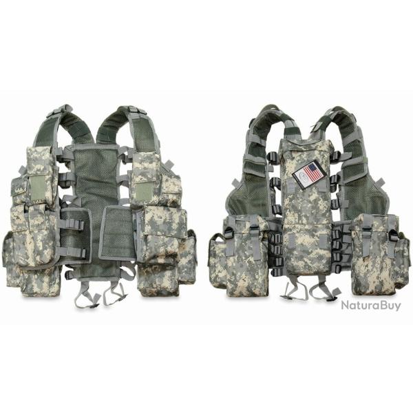 OP� TACTIQUE !! Gilet tactique AT-Digital � Tactical � Camouflage AT-Digital