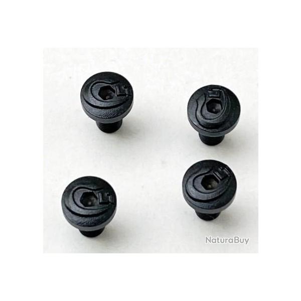 Jeux de 4 visses pour plaquette colt 1911 (M�tal noir 2)