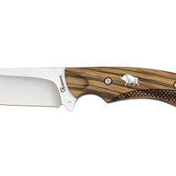 Couteau de chasse poign&eacute;e bois sanglier