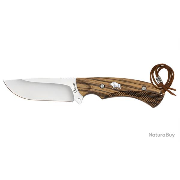 Couteau de chasse poign�e bois sanglier